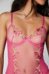 NastyGal Floral Embriodery Lace Detail Lingerie Bodysuit thumbnail 3