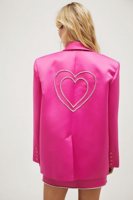 NastyGal Premium Heart Embellished Blazer 3