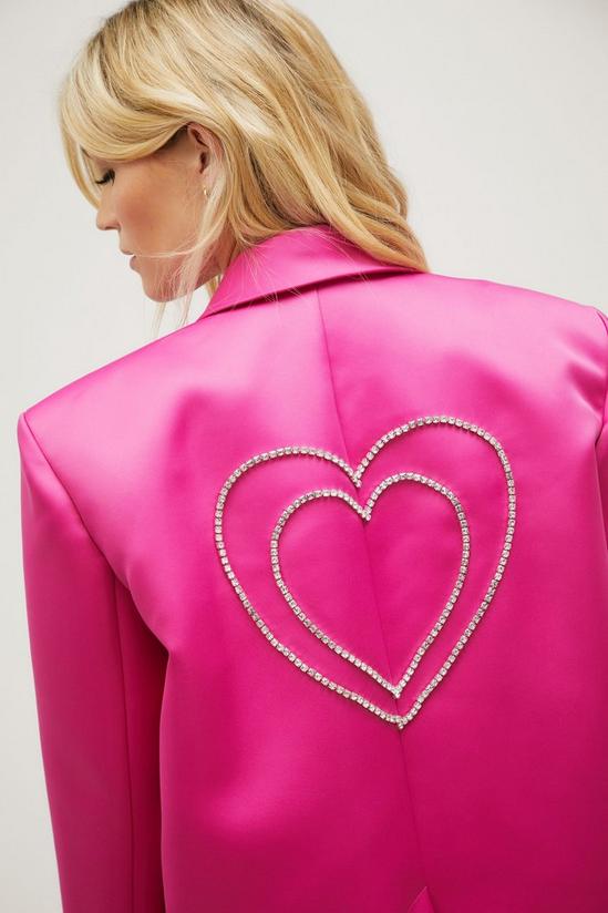 NastyGal Premium Heart Embellished Blazer 4