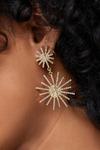 NastyGal Sun Diamante Drop Earrings thumbnail 1