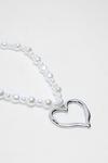 NastyGal Pearl Heart Necklace thumbnail 4