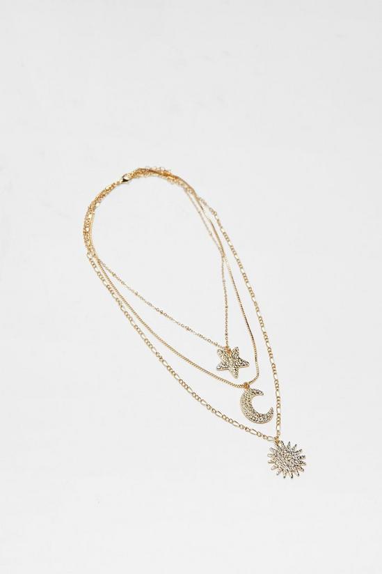 NastyGal Star And Moon Layered Necklace 3