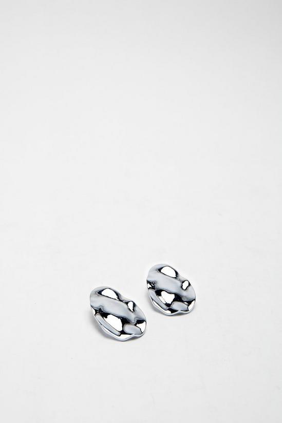 NastyGal Textured Circle Earrings 3