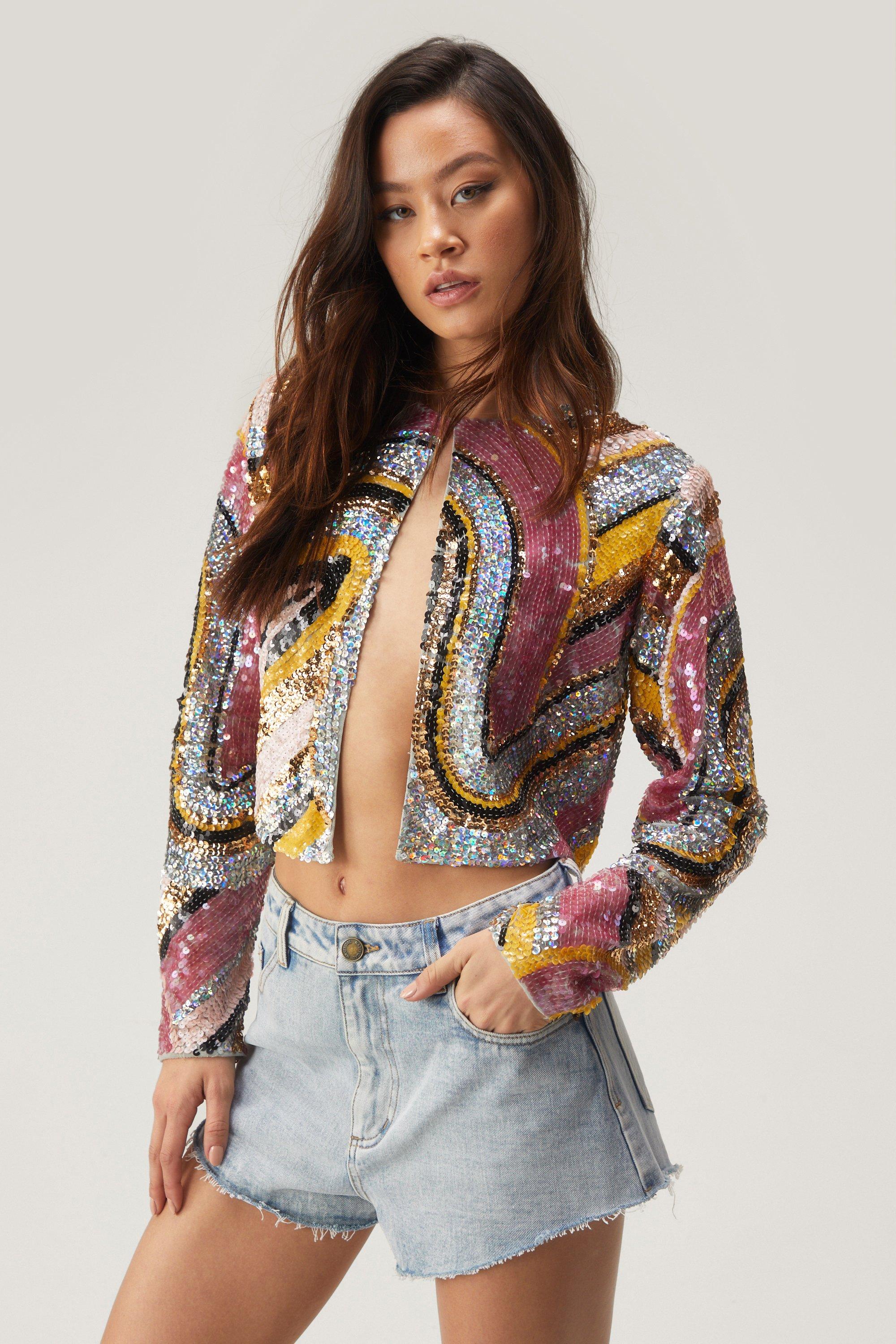 Disc sequin jacket best sale