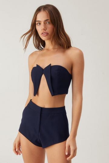 Premium Tailored Bustier Top navy