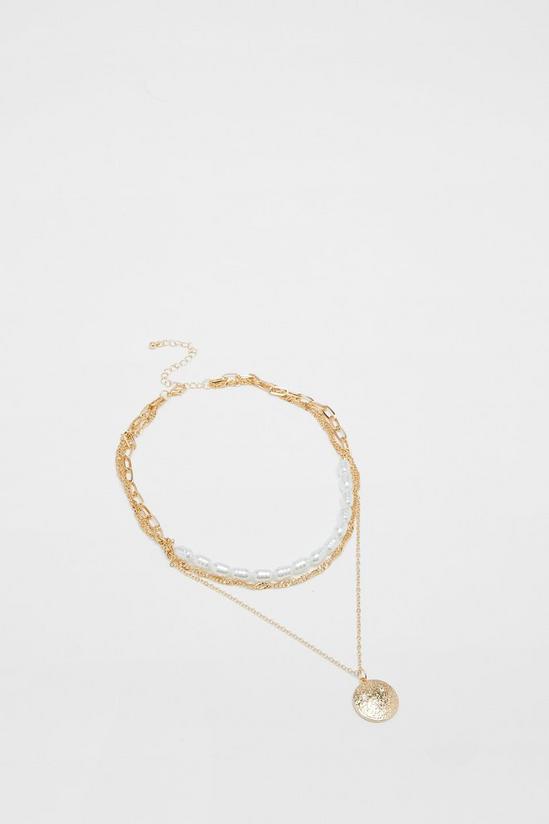 NastyGal Pearl Chain Layered Necklace 3