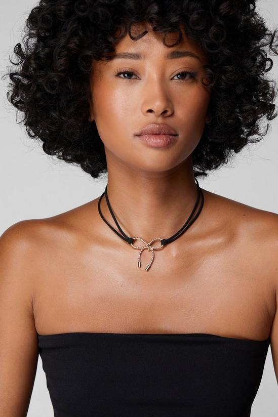 NastyGal Bow Rope Necklace 2