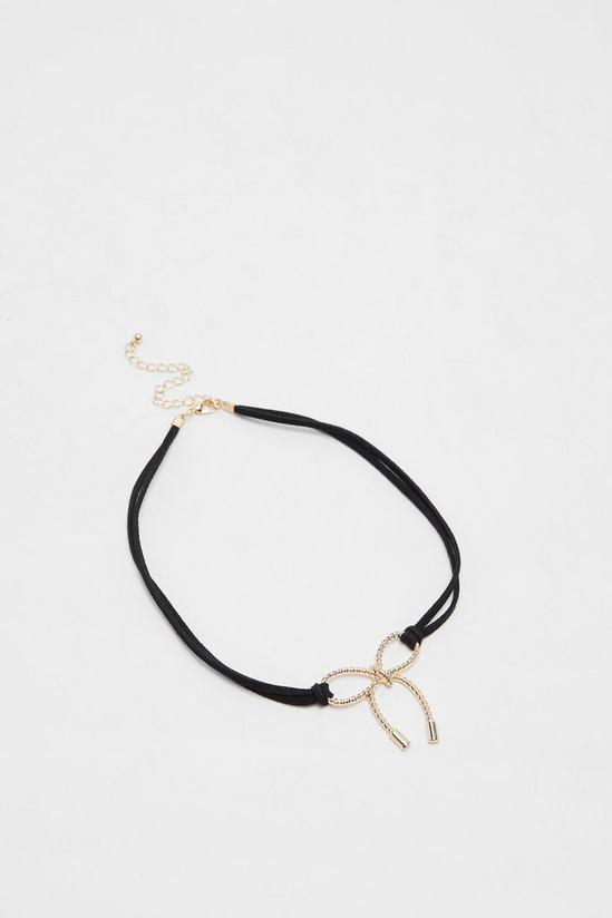 NastyGal Bow Rope Necklace 3