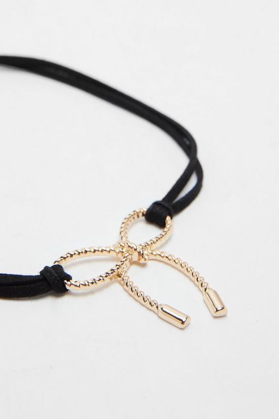 NastyGal Bow Rope Necklace 4