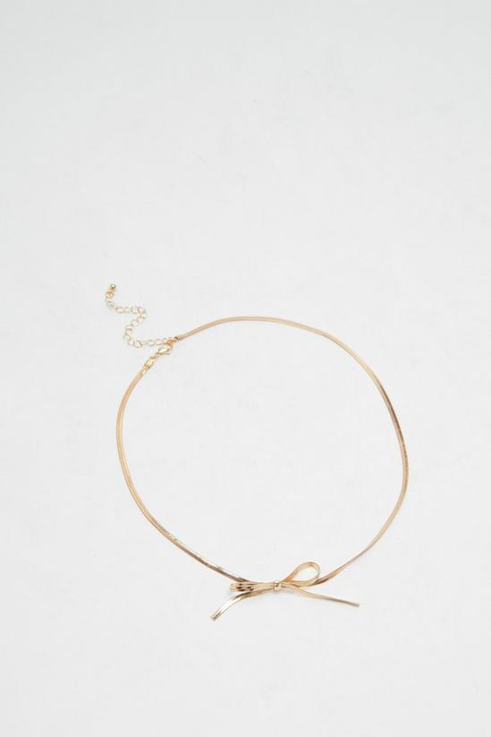 NastyGal Bow Chain Necklace 3