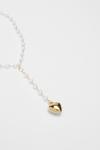 NastyGal Pearl Heart Droplet Necklace thumbnail 4