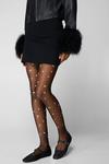 NastyGal Floral Contrast Patterned Tights thumbnail 1