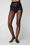 NastyGal Floral Contrast Patterned Tights thumbnail 2
