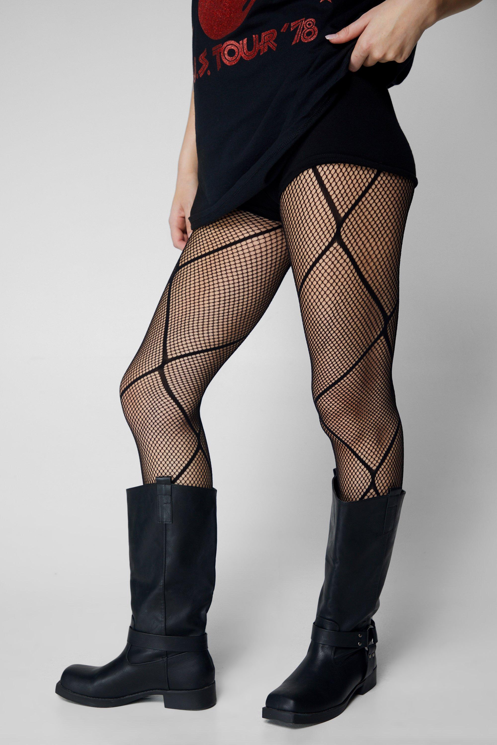 Diamond Fishnet Tights