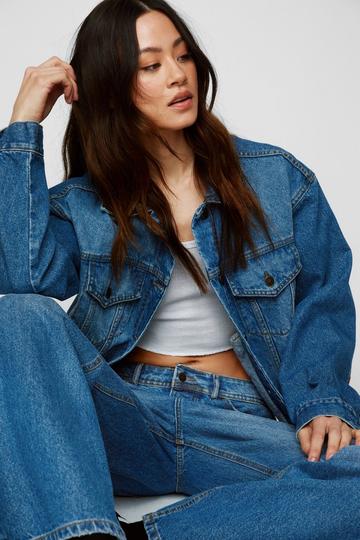 The Denim Oversized Jacket authentic midwash