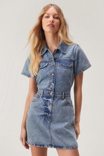 The Denim Shirt Dress authentic denim