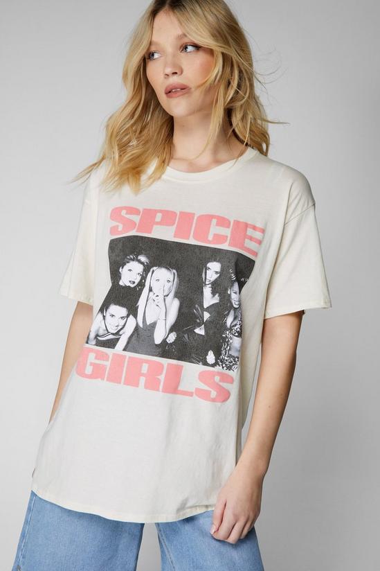 NastyGal Spice Girls Oversized Graphic Band T-shirt 1