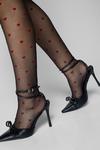 NastyGal Heart Contrast Patterned Tights thumbnail 3