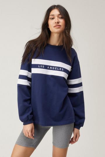 Los Angeles Crew Neck Sweatshirt navy