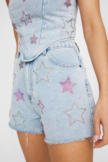 Star Hotfix Denim Short authentic midwash