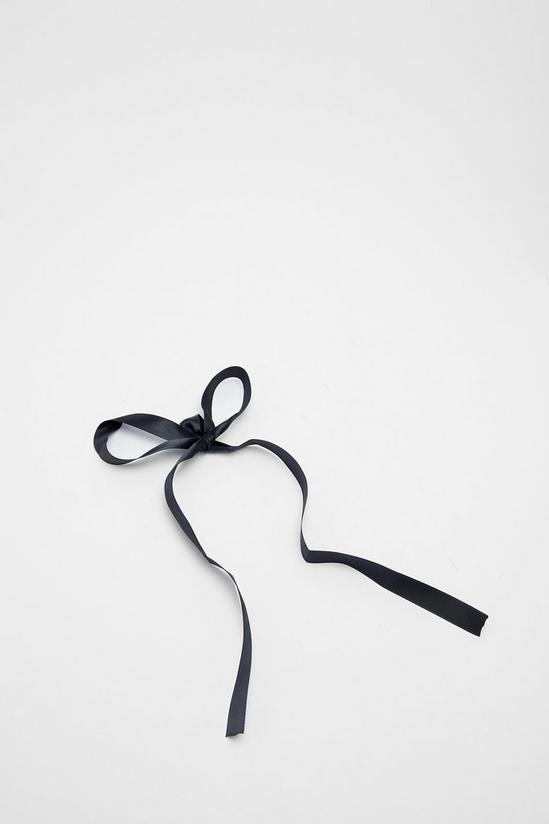NastyGal Satin Ribbon Bow Hair Tie 3