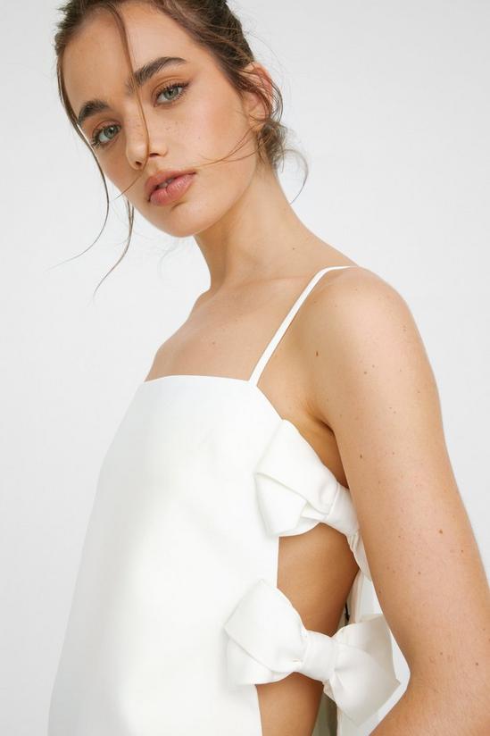 NastyGal Bow Detail Tailored Strappy Top 1