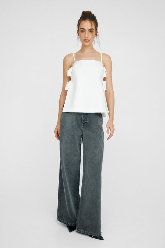 NastyGal Bow Detail Tailored Strappy Top 2