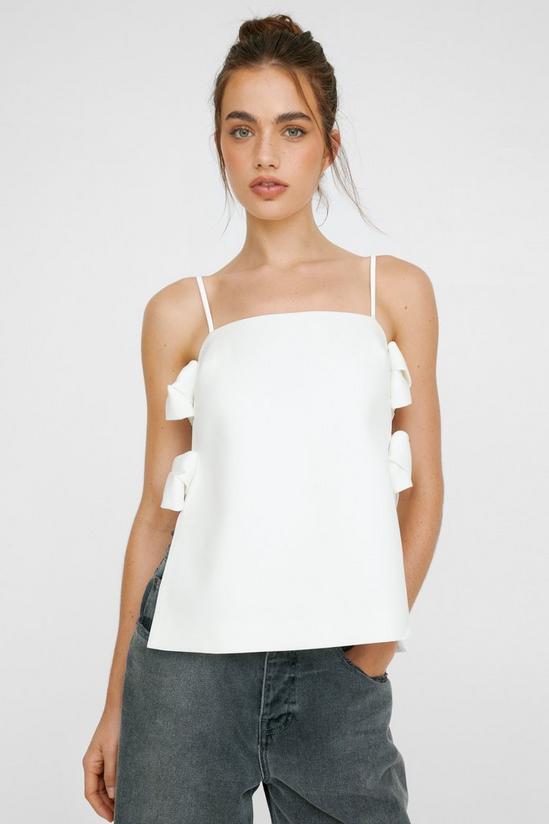 NastyGal Bow Detail Tailored Strappy Top 3