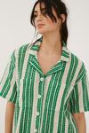 NastyGal Stripe Crochet Resort Shirt Dress thumbnail 3