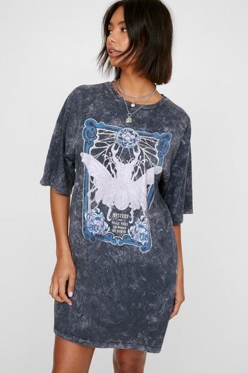 Celestial Washed Graphic T-shirt grey