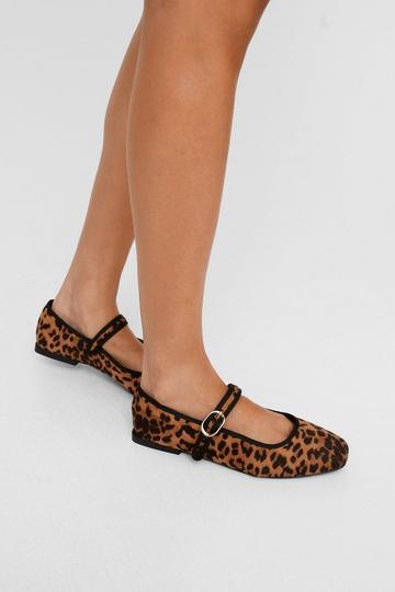 Leopard Flat Ballet Flats leopard