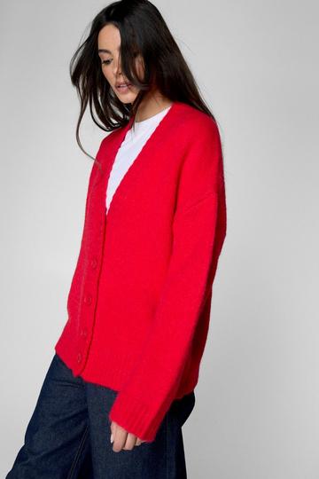 Boyfriend Cardigan red