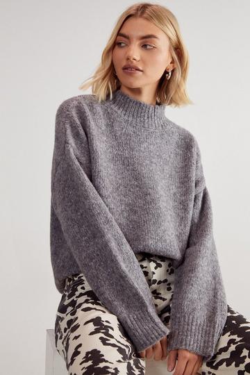 Turtleneck Sweater grey marl