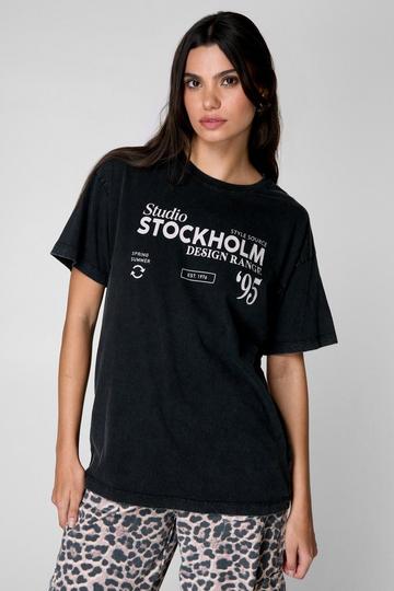 Stockholm Graphic T-Shirt grey