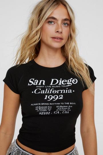 San Diego Graphic Baby T-Shirt true black