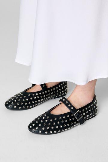 Diamante Ballet Flats black