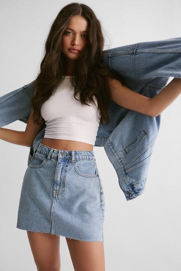 The Denim Pelmet Skirt vintage wash