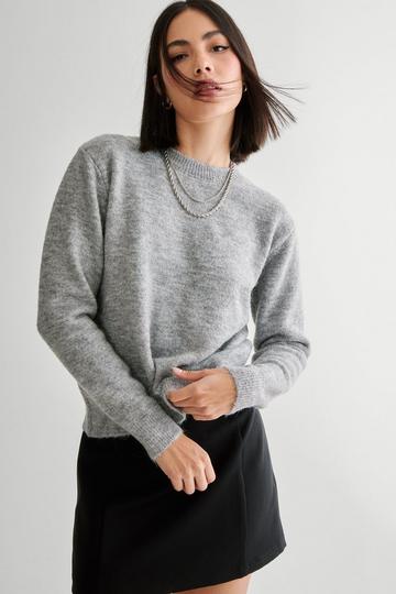 Knit Crewneck Jumper grey