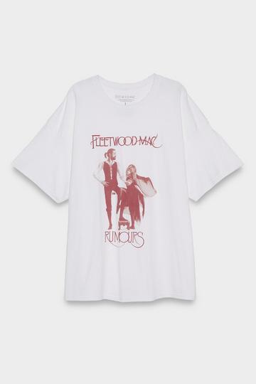 Plus Fleetwood Mac Rumors Oversize Band T-Shirt white