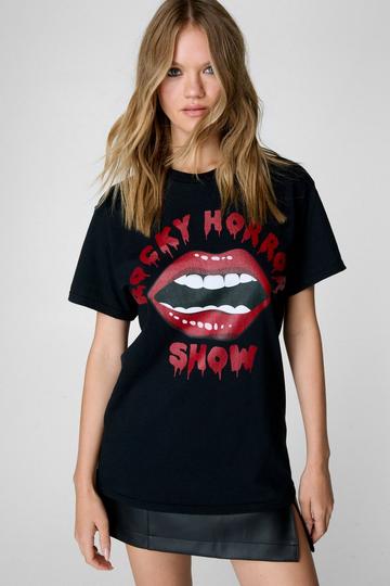 Rocky Horror Show Graphic Oversized T-Shirt black