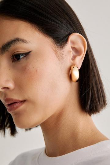 Chunky Hoop Earrings gold