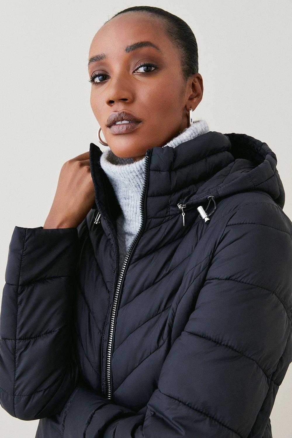 longline lightweight puffer jacket