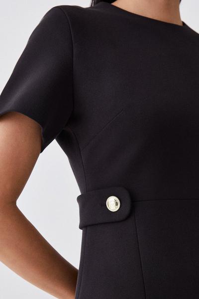 KarenMillen black Compact Essential A Line Mini Dress