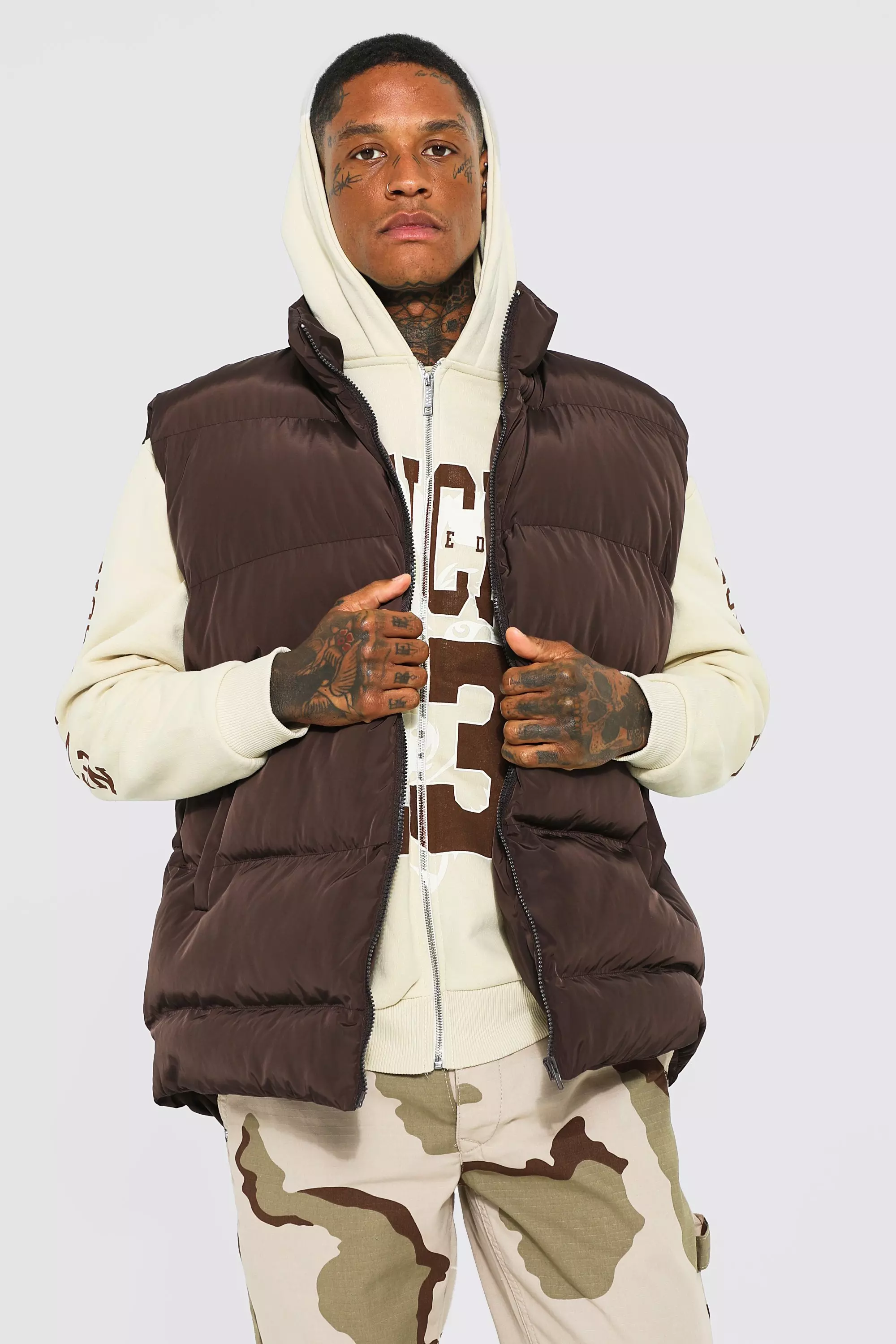 Tan on sale huffer vest