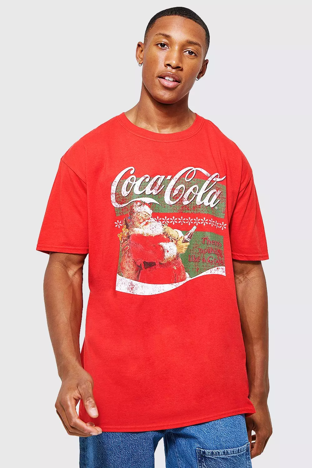 Oversized Coca Cola Christmas License T shirt