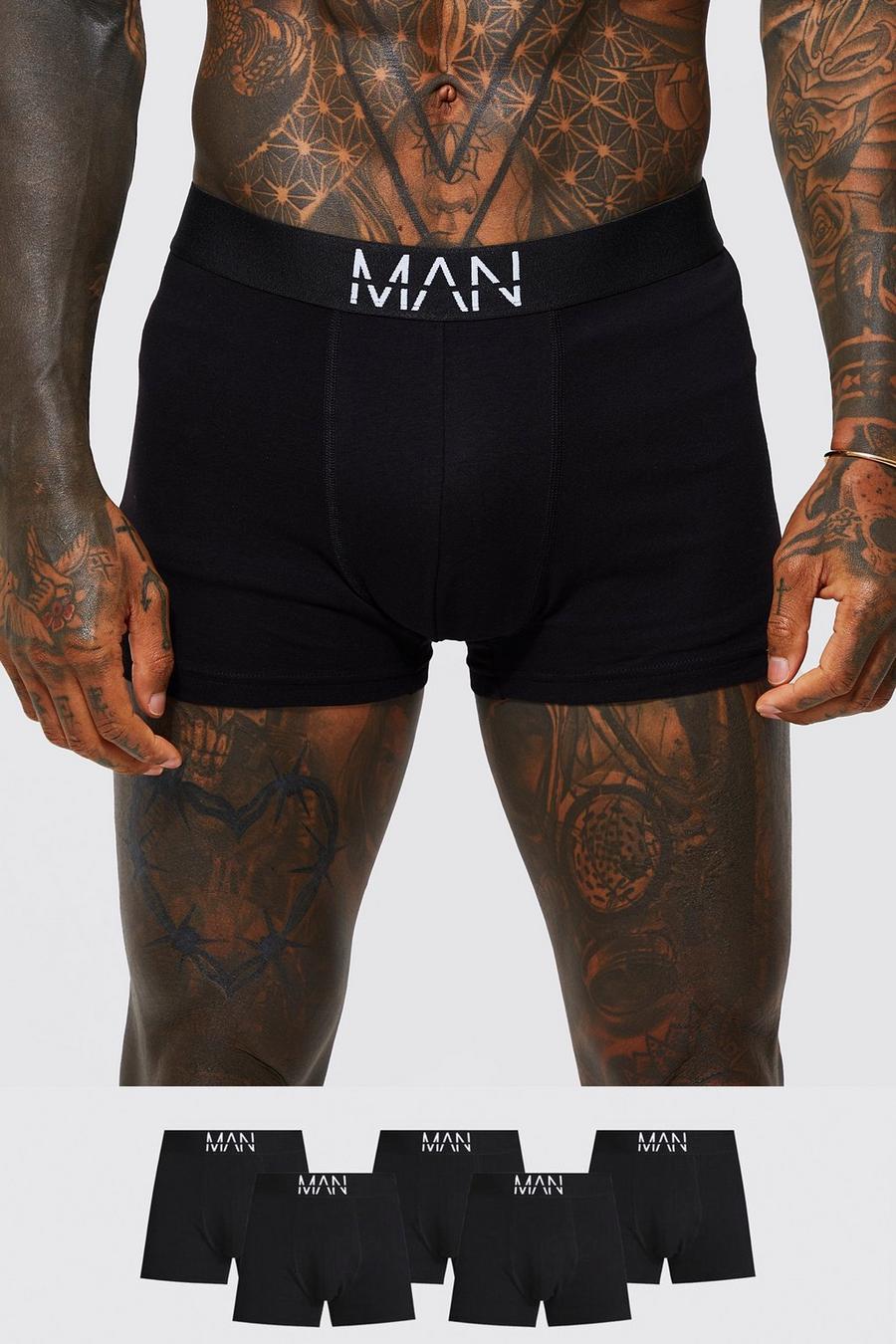 5er-Pack mittellange Man-Dash Boxershorts, Black image number 1
