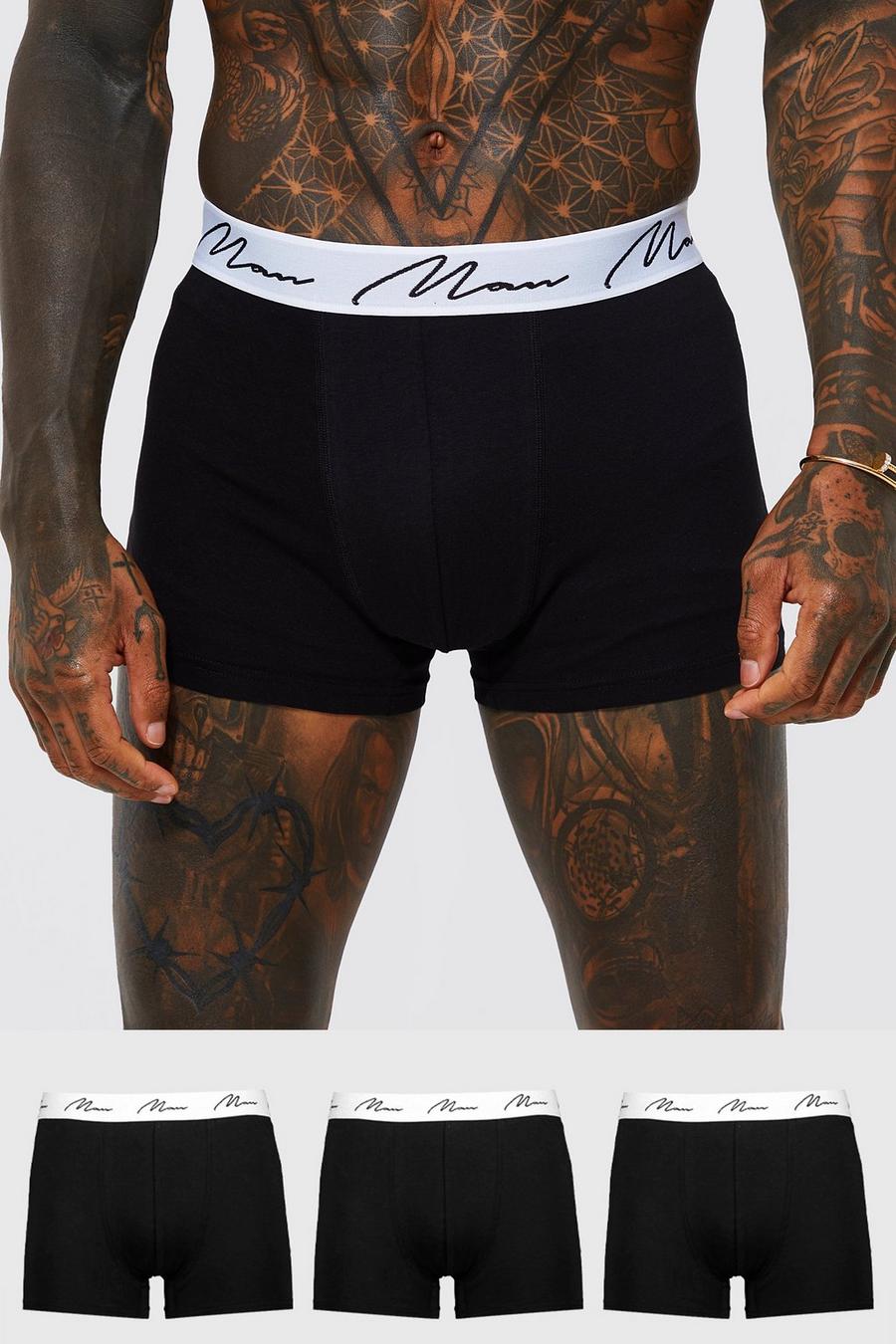 Black Man Signature Boxerkalsonger i jersey (3-pack) image number 1
