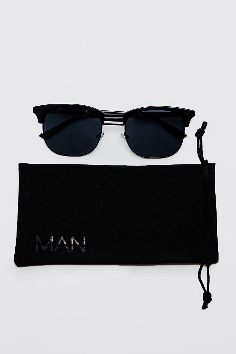 Half frame retro clearance sunglasses