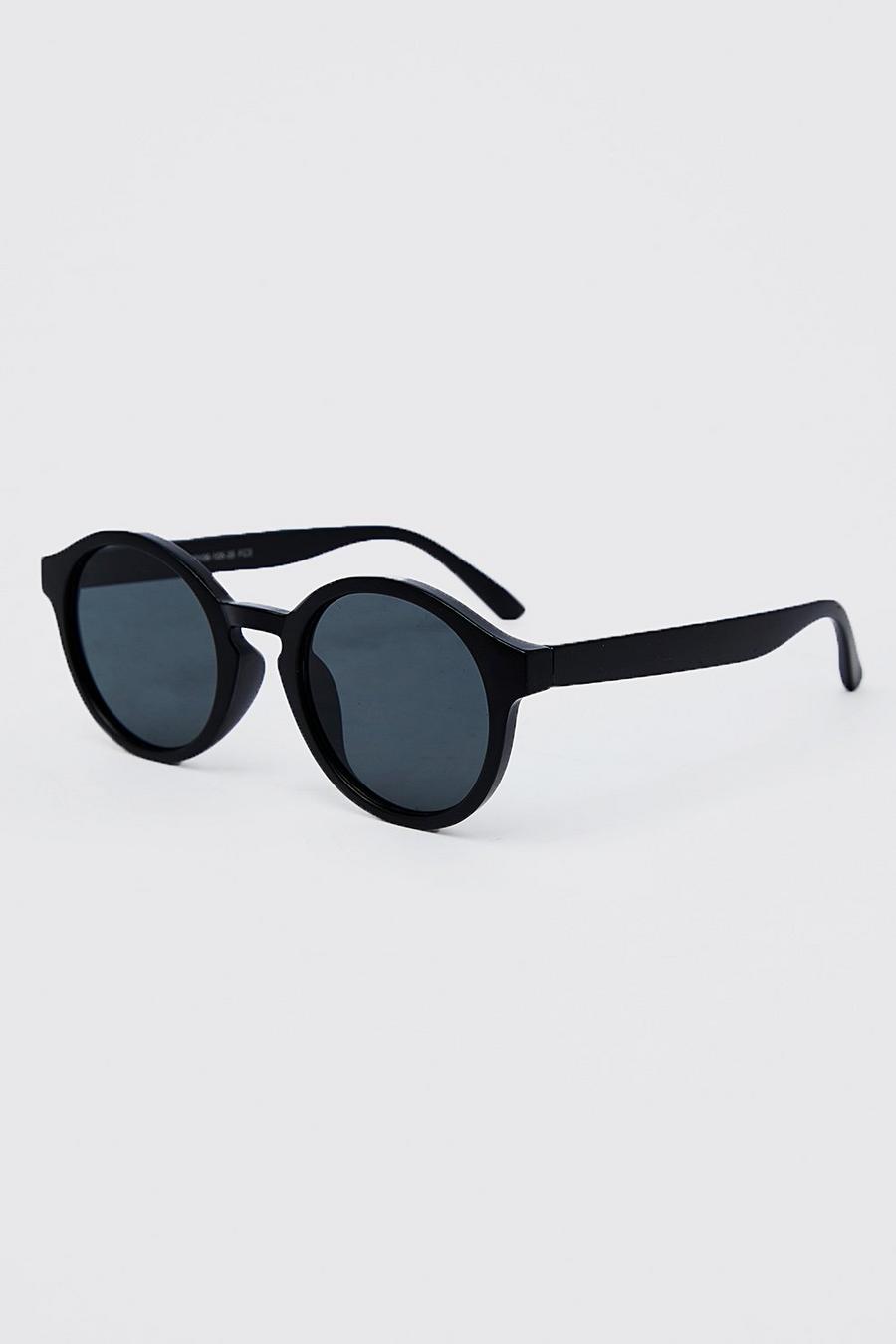 Runde Sonnenbrille aus Plastik, Black image number 1