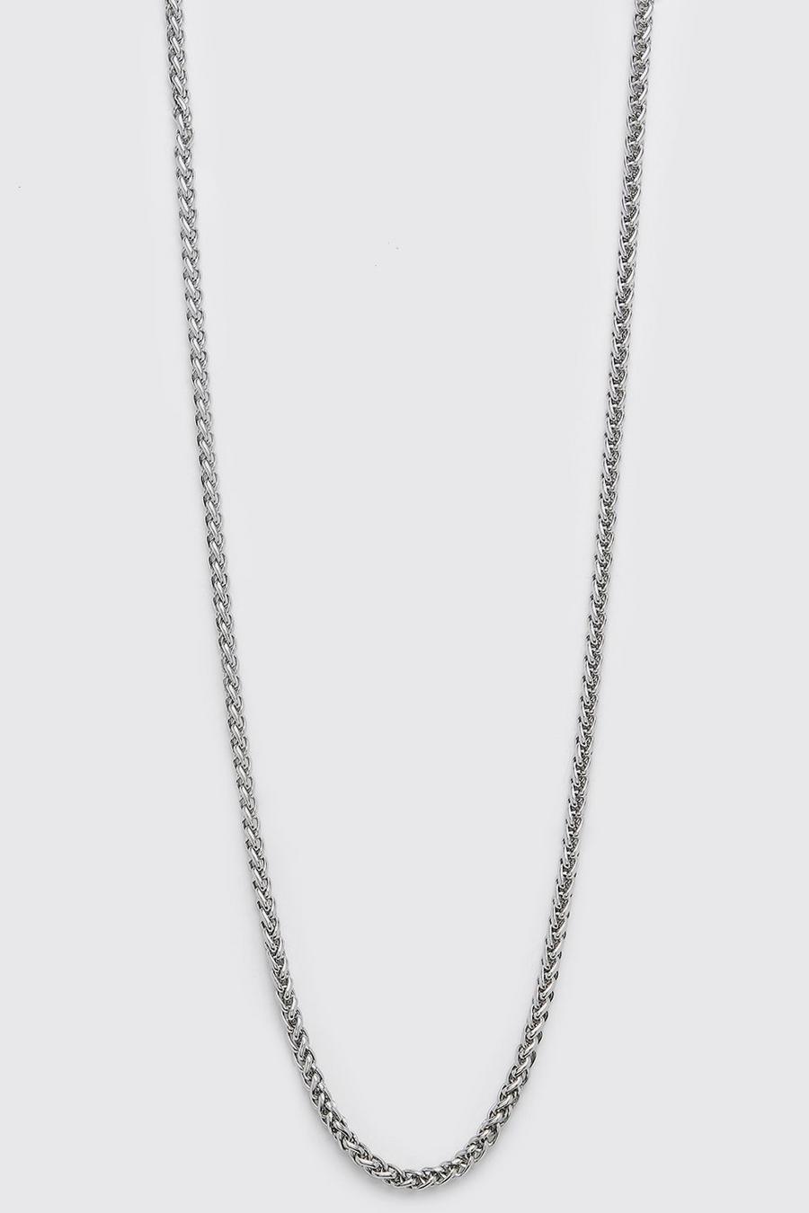 Silver Rope Chain Necklace